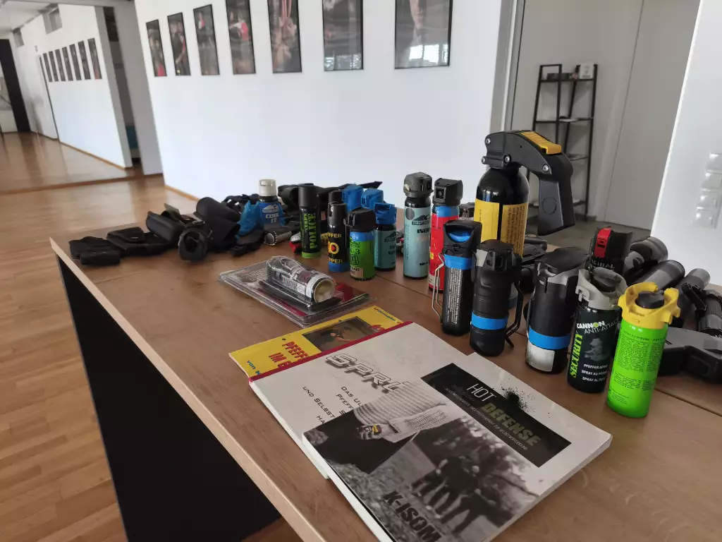 Auswahl an Pfefferspray