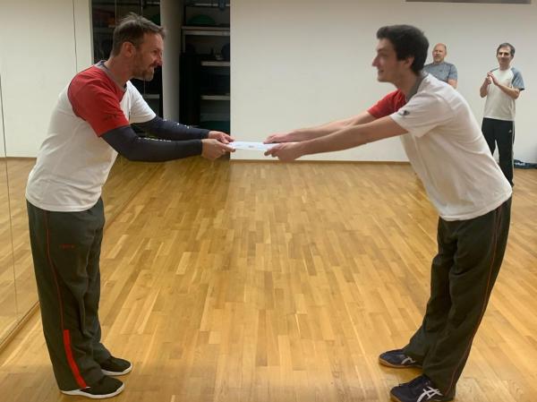 News, WingTsun Schule Dornbirn, Wolfgang Stadelmann, Selbstverteidigung, EWTO, Dornbirn, Erster Höherer Grad Fabio